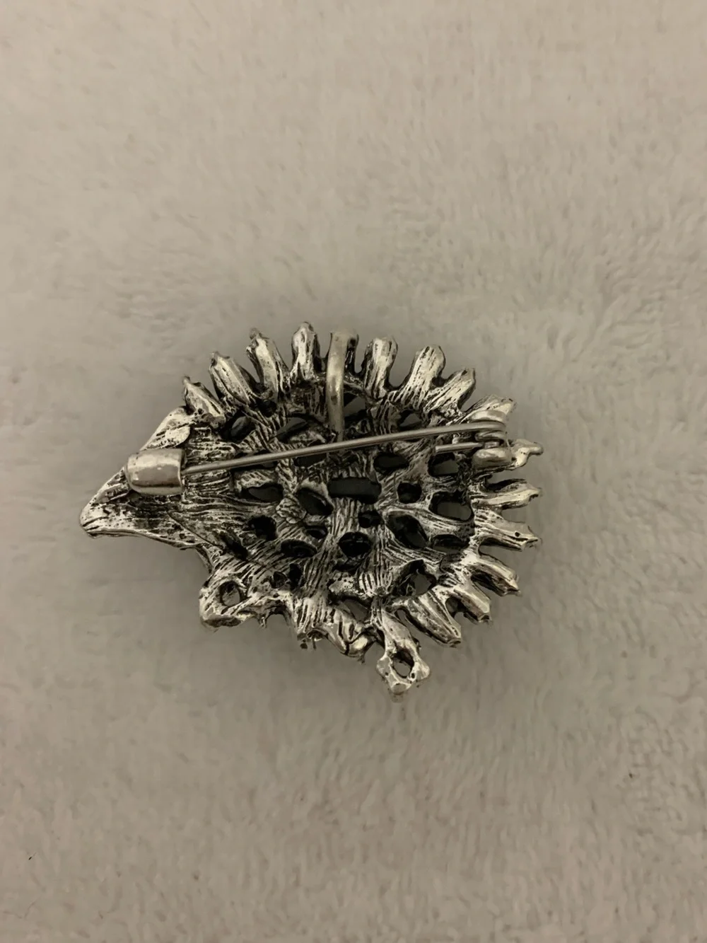 Hedgehog Crystal Pin Brooch & Pendant